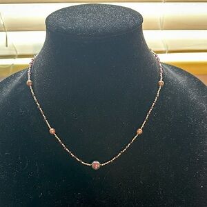 Elegant Pearl and Bead Necklace